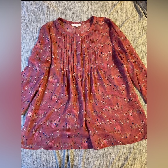 Woman blouse long sleeve peach color size XL - Picture 1 of 2